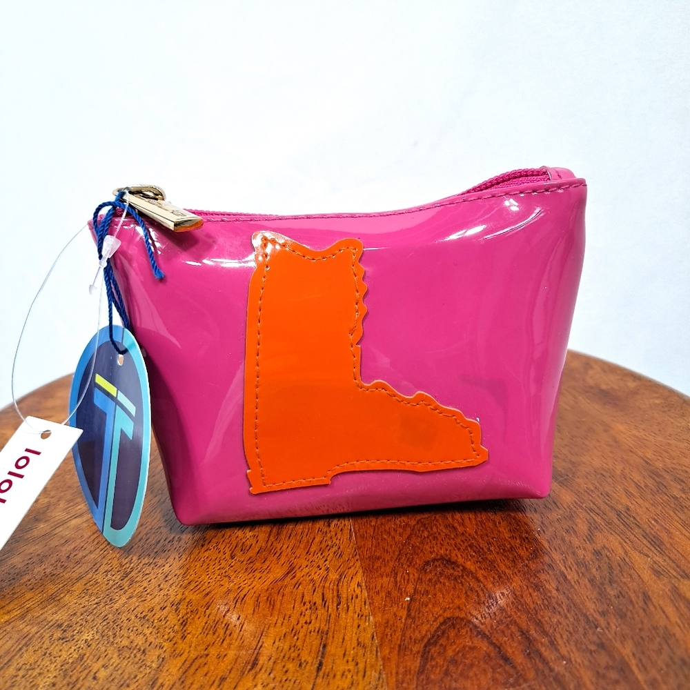 LOLO Pink Ski Boot Mini Avery Makeup Bag NWT